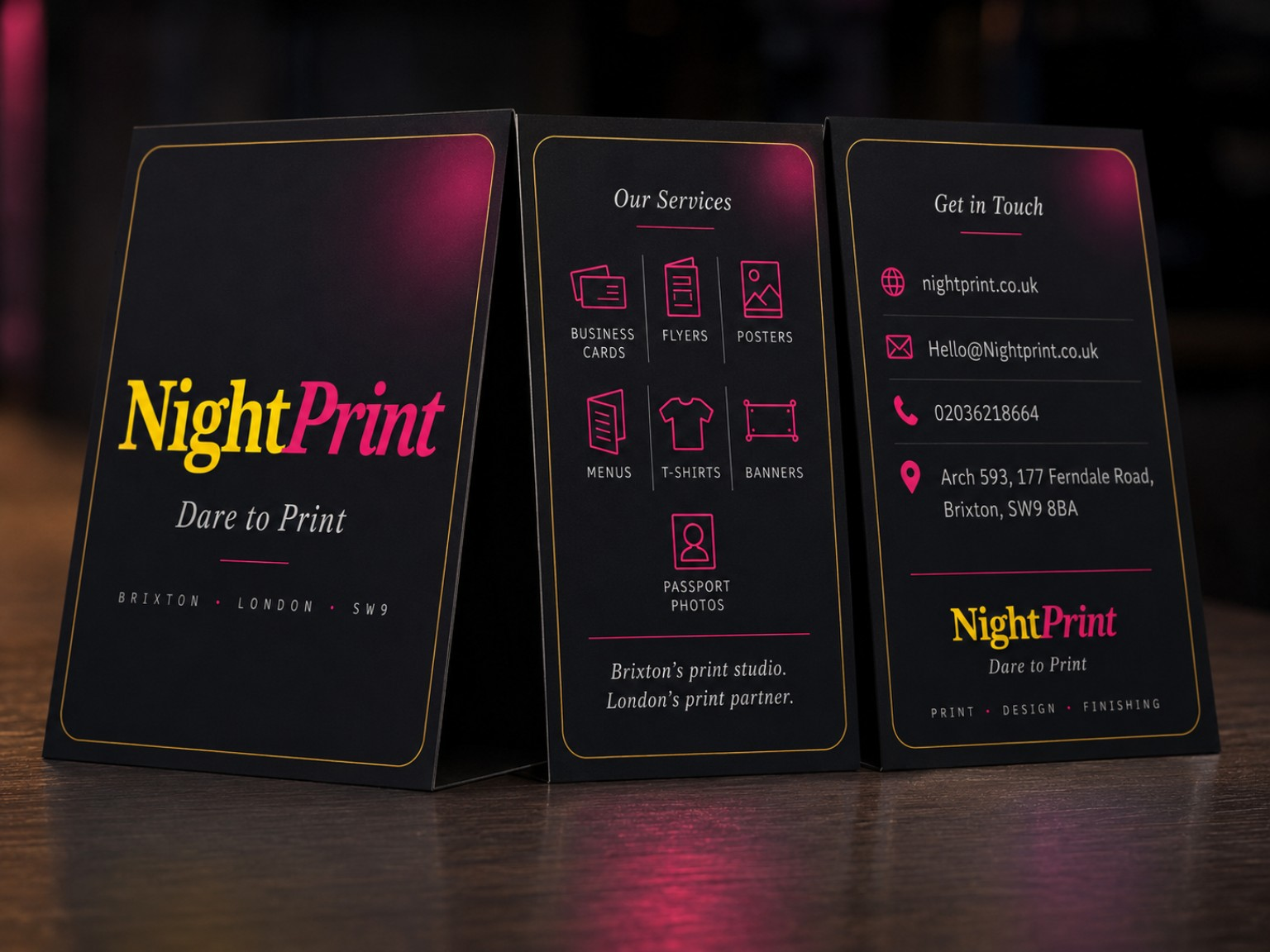 Tent cards
